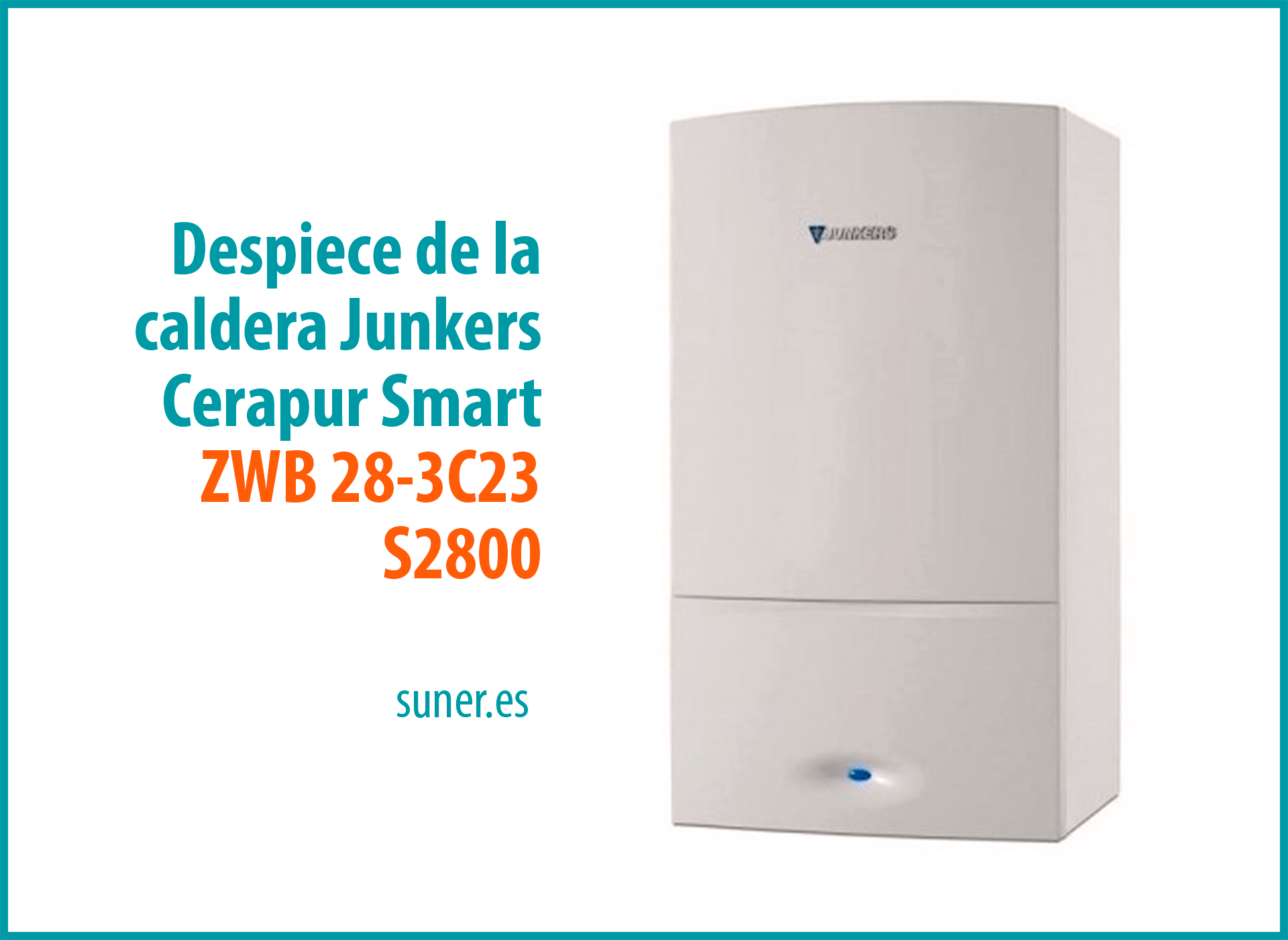 Despiece De La Caldera Junkers Modelo ZWB 28-3C23 S2800